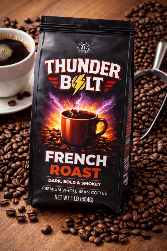ThunderBolt French Roast Coffee Beans 1lb